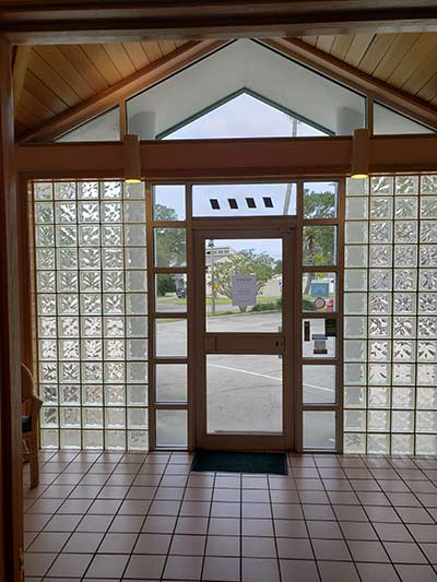 inside view of the front entrance to Largo Dental & Implant Center